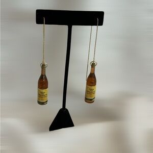 French Bordeaux wine threader earrings